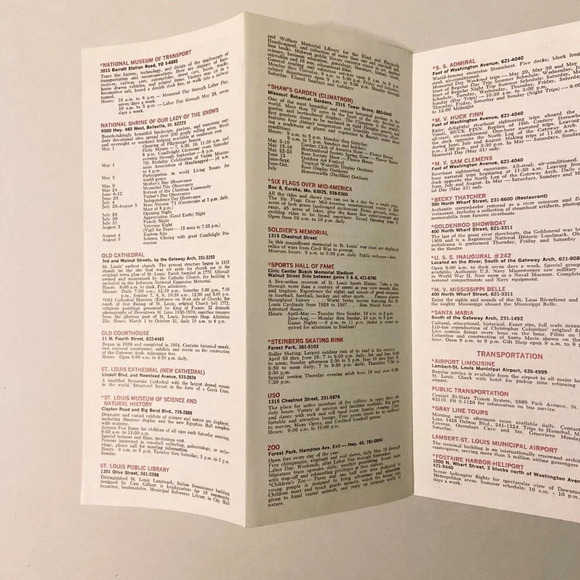 Vintage Summer 1971 Surprising St Louis Missouri Brochure Pamphlet Souvenir - Picture 10 of 13